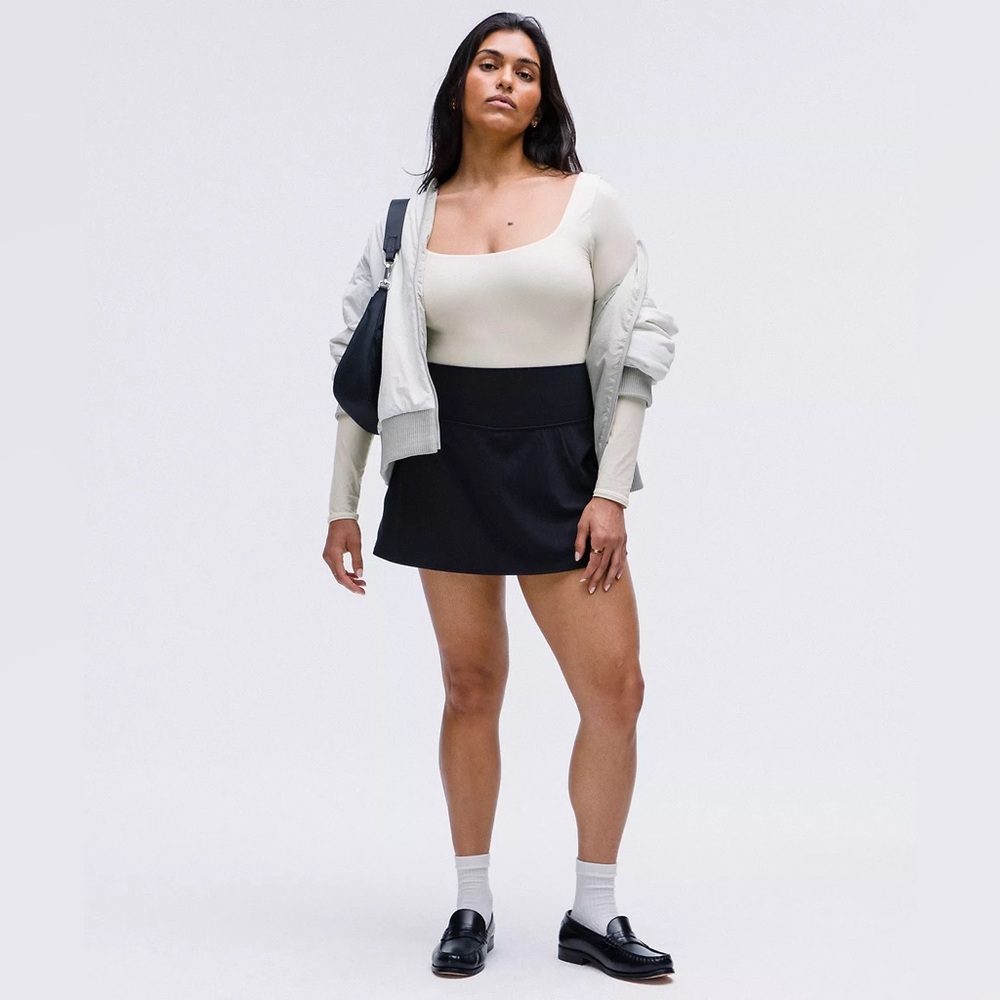 Lululemon Wundermost Ultra-Soft Nulu Square-Neck Long-Sleeve Bodysuit Size XL